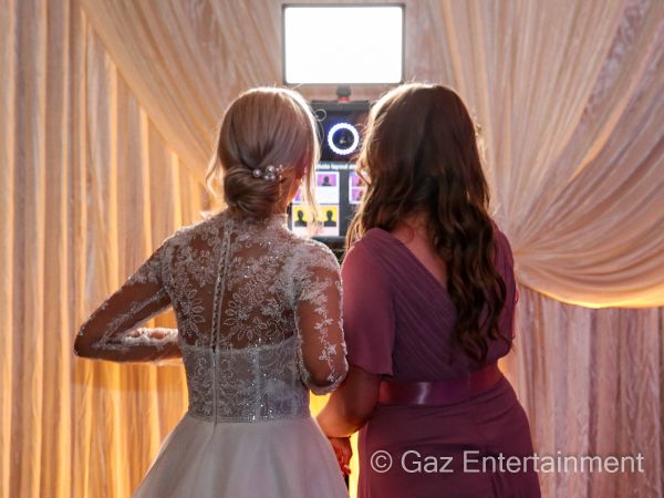 The Selfie Booth in operation at a Wedding Reception